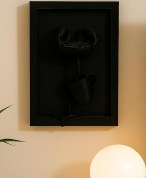 Cup of Thoughts – Abstract Sculpture with Melting Coffee