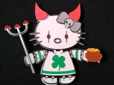 Hell O'Kitty articulating toy