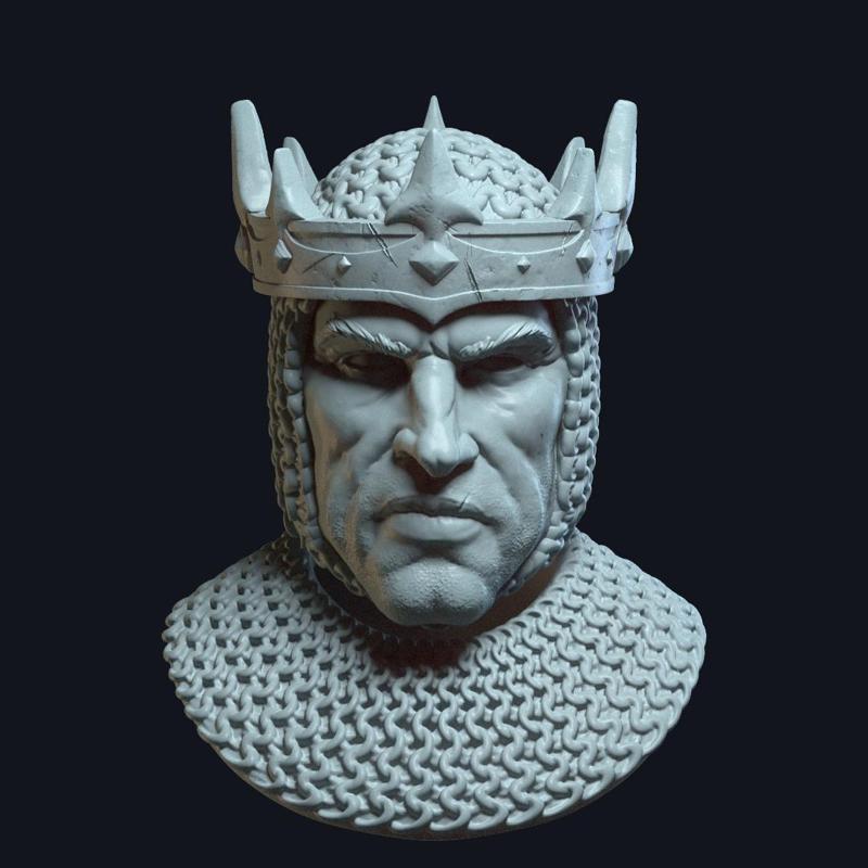 Palomino the Knight v3 (actiong figure head)
