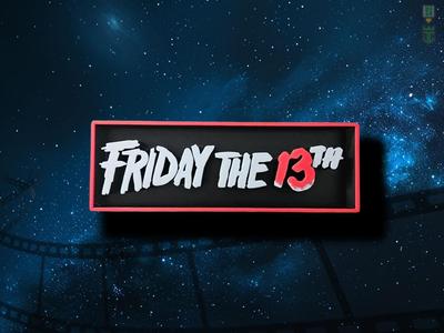 Friday the 13th Cinema Film Room Sign Box