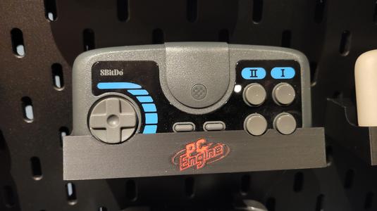 8bitdo PCEngine Control pad Skadis mount