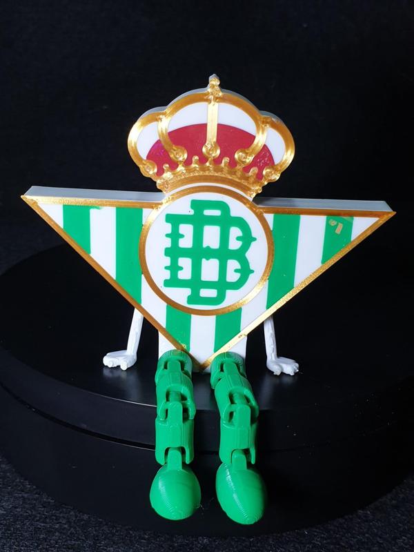 Real Betis Balompie shield with flexi legs