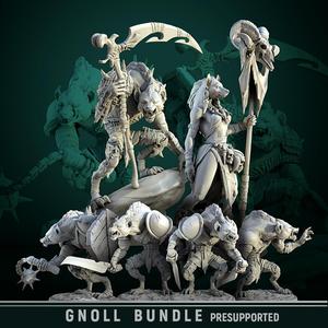 'Gnoll' November 2020 release 5 STL's miniatures pre-supported