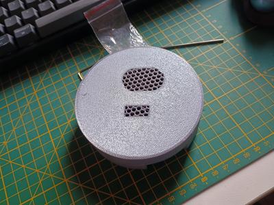 Rhasspy / Wyoming Satellite Round Case / PiZero 2W + ReSpeaker 2Mic + large speaker