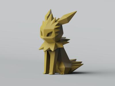 Low-poly Jolteon