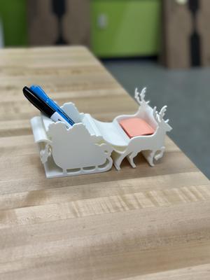 Santa and Reindeer Holder