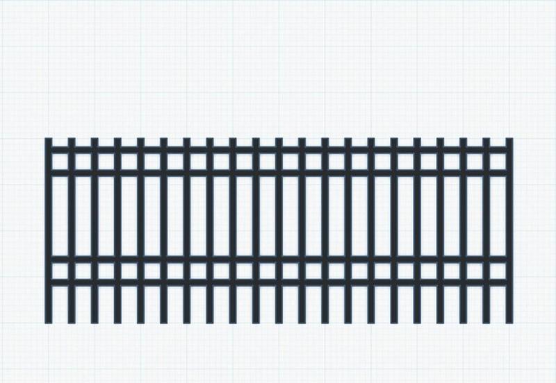 IRON FENCE 1:87  HO SCALE