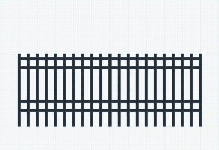 IRON FENCE 1:87  HO SCALE