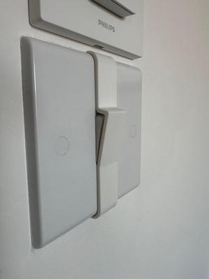 Light Switch Lock Cover for Smart Bulb Setup (UK Standard)