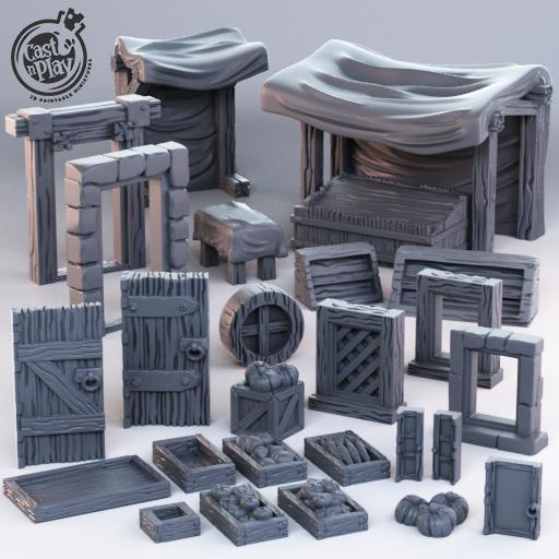 Modular Town Props (Pre-Supported)