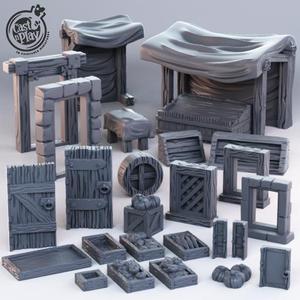 Modular Town Props (Pre-Supported)