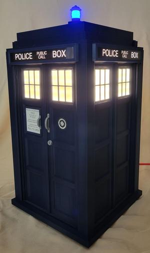 Interactive electronic POWER TARDIS Storage box