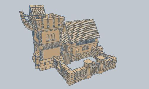 Fortified Manor 10mm Scale