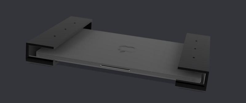 Under-Desk MacBook M1/M2+ Mount (with IO Cutout)