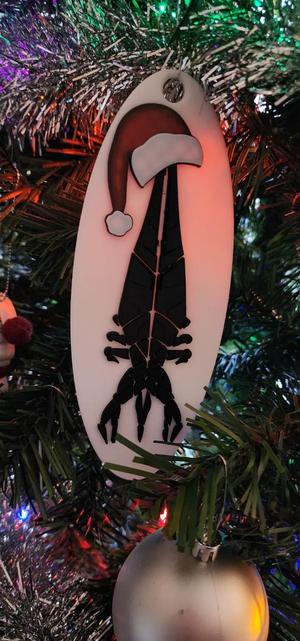 Mass Effect Reaper with a Santa hat