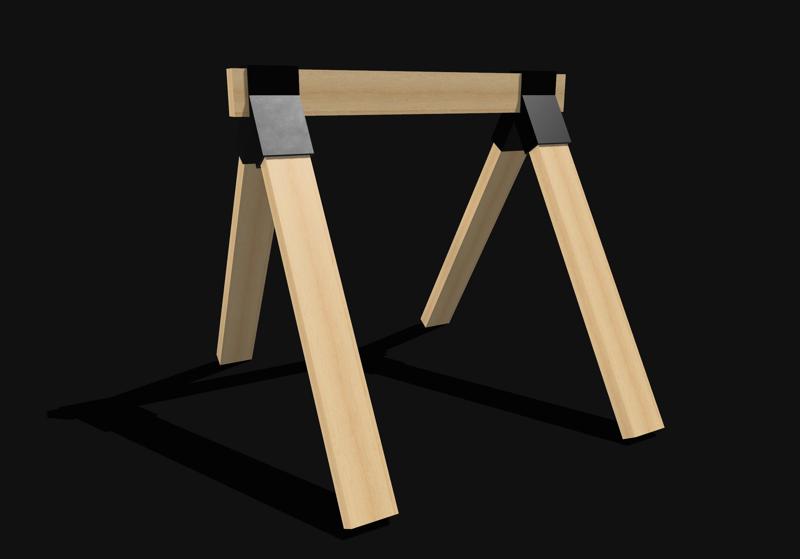 A-Frame Bracket for 2x4 "Sawhorse"