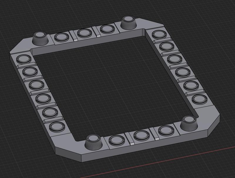 Cockpit MFDs and buttons