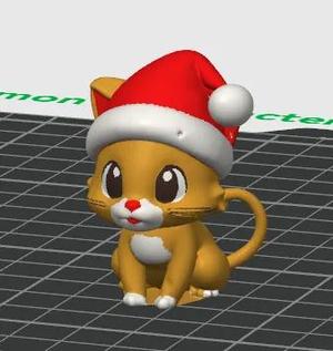 Cute Little Christmas Kitty