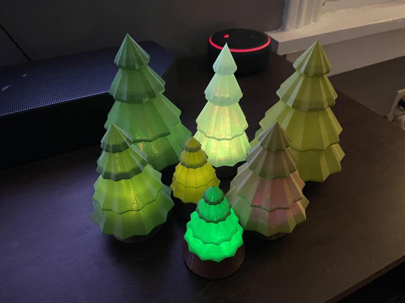 Light-up Christmas Trees for LED Tealights