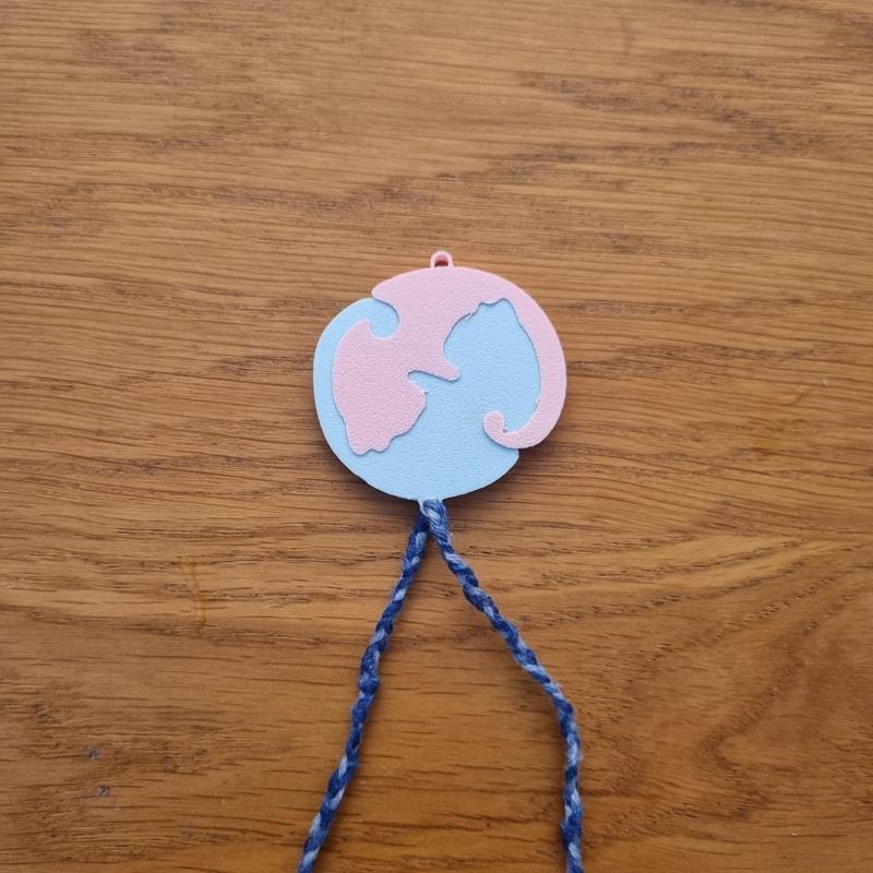 "Yin and Yang Cats" connecting pendants