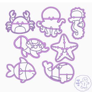 Sea Creatures Cookie Cutters