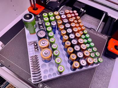 Battery Organizer Tray for 111 batteries