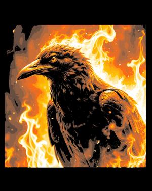 The gaze of the Firebird - Hueforge Art