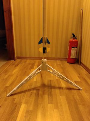 Rocket launch pad for small rockets like estes and klima rockets 3-6mm rods