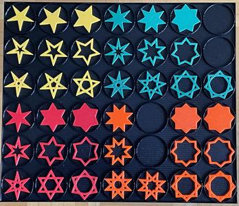 Star Set (regular 5-8 pointed stars)