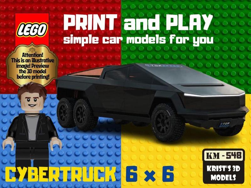 LEGO Tesla Cybertruck 6x6