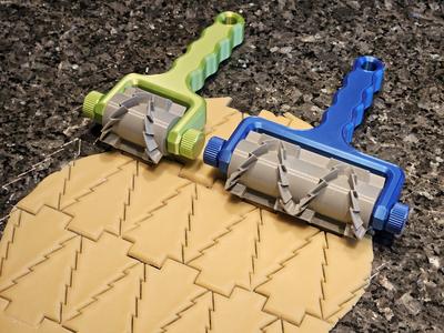 Xmas Tree Cookie Roller Cutter