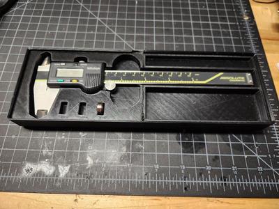 Gridfinity tray for 6in Mitutoyo calipers