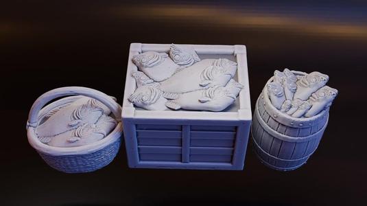 Basket, Crate, Barrel of Fish (DND / TTRPG)