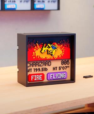 #006 Charizard - Pixel Voxel Art Frame (No support, 3MF included)