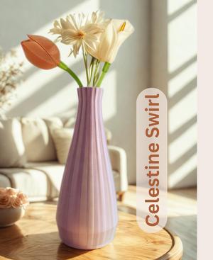 Celestine Swirl vase