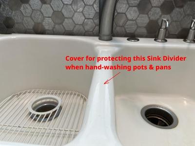 Kitchen Sink Saddle (Divider Cover for Double-Basin Sink)