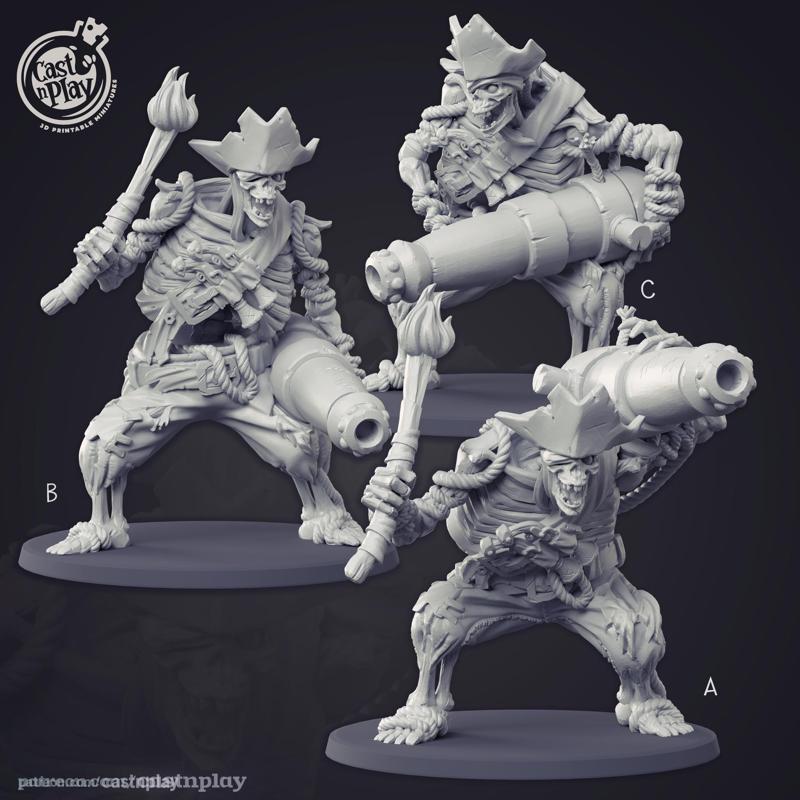 Deadly Cannon Skeleton (Pre-Supported)