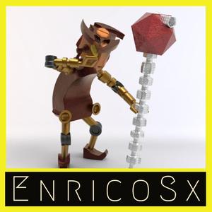 Evil Wizard Robot Vintage scale 1/56  28mm  . Set 2/?