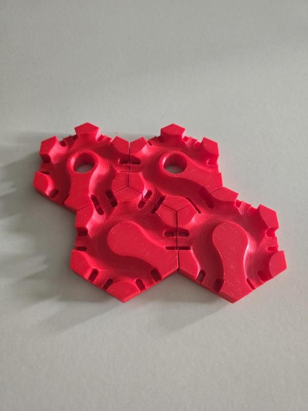 Gravitrax compatible 5in1 horizontal loop with fallthrough variations