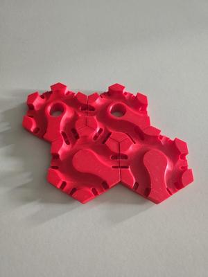 Gravitrax compatible 5in1 horizontal loop with fallthrough variations