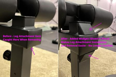 Bodykore Weight Bench Leg Attachment Removal Wedge