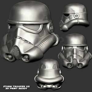 StormTrooper V2 3D Print Ready Helmet