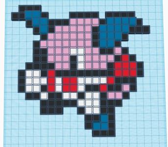 Mr. Mime Pixel Art