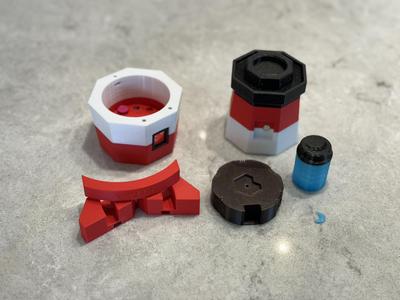 Improved parts for Lunar Lighthouse Puzzle Box