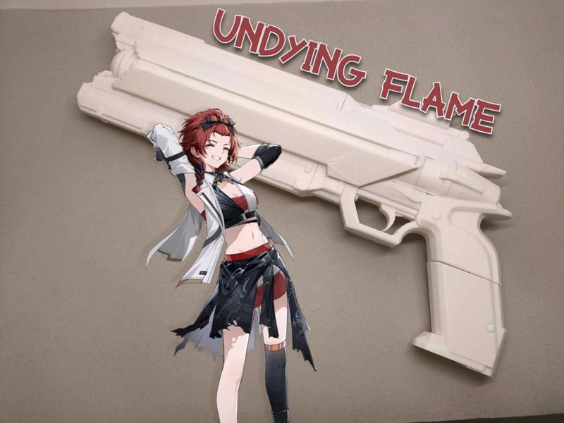 STL FILE | Wuthering Waves ( WUWA) Undying Flame Pistol - weapon for cosplay / prop weapon