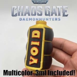Warhammer 40k Chaos Gate Blind Grenade 3mf Prop Cosplay Darktide