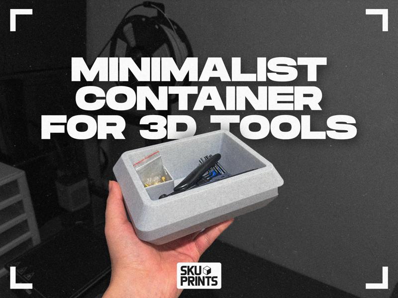 Minimalist Designer Container for 3D Tools