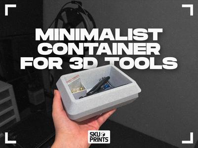 Minimalist Designer Container for 3D Tools