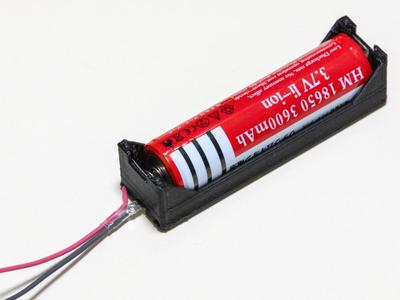Battery holder for 18650 with protection circuit