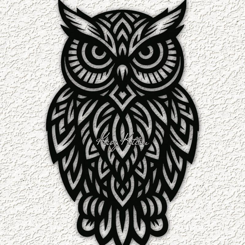 mandala tribal owl 1 wall art home decor